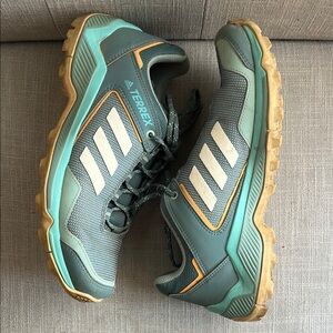Adidas Terrex Women's Trail Shoes - Green and Tan